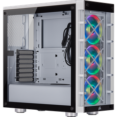 Corsair 465X RGB Tempered Glass – White – Mid Tower