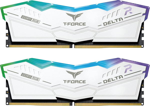 RAM TeamGroup T Force Delta White RGB 32GB (2x16GB) DDR5 5600Mhz