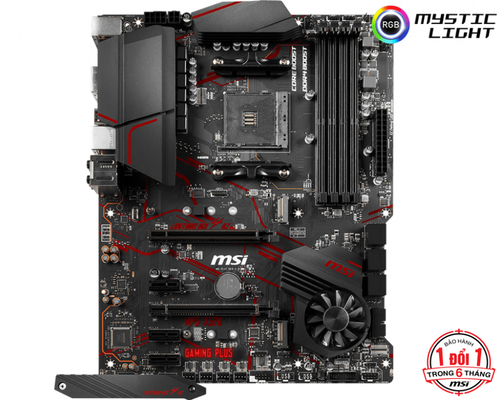 Msi  X570 Gaming Plus: Red Gaming Dna