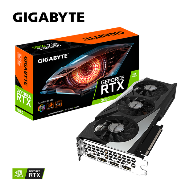 GIGABYTE GeForce RTX 3060 GAMING OC 12G 2ND 2025