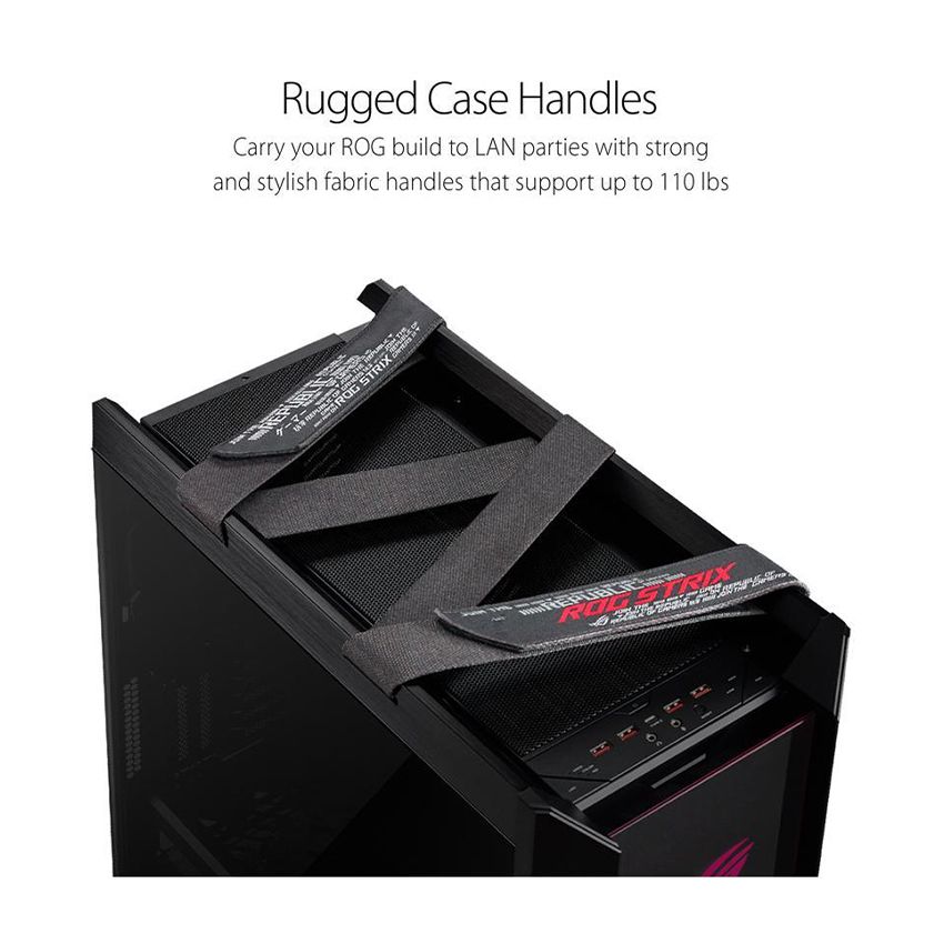 Case Asus ROG Strix Helios GX601 Tempered Glass Gaming (Mid Tower/Màu Đen/Led RGB)