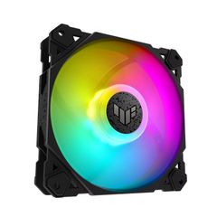 QUẠT TẢN NHIỆT - ASUS TUF GAMING TF120 BLACK ARGB 3IN1 ( bộ 3 fan kèm hub )