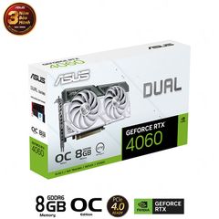 Card Màn Hình ASUS Dual GeForce RTX 4060 White OC 8GB GDDR6