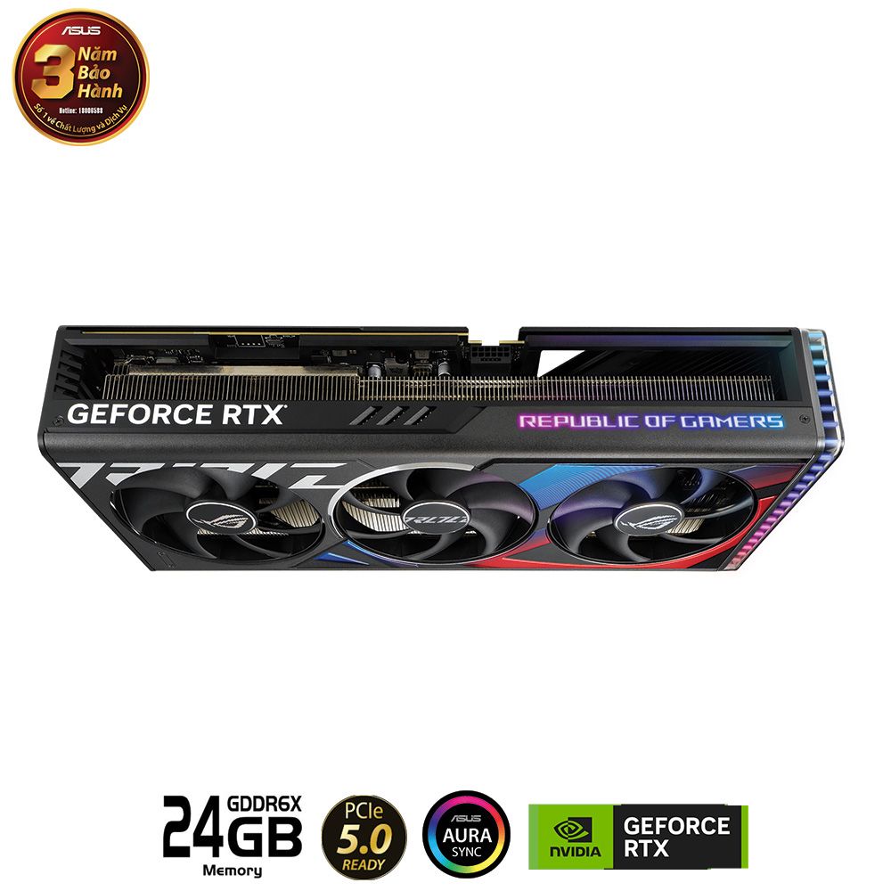 Card màn hình ASUS ROG STRIX RTX 4090 24G GAMING PCIe 5.0 24GB GDDR6X Aura Sync