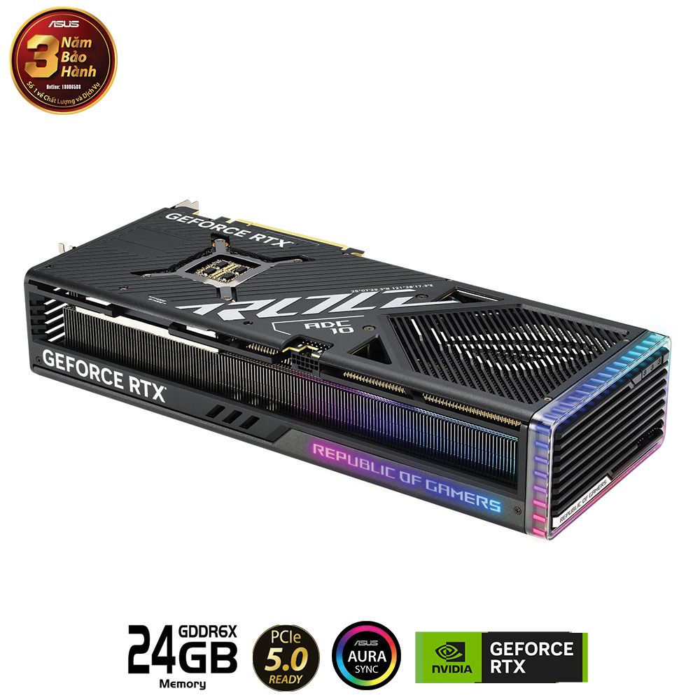 Card màn hình ASUS ROG STRIX RTX 4090 24G GAMING PCIe 5.0 24GB GDDR6X Aura Sync