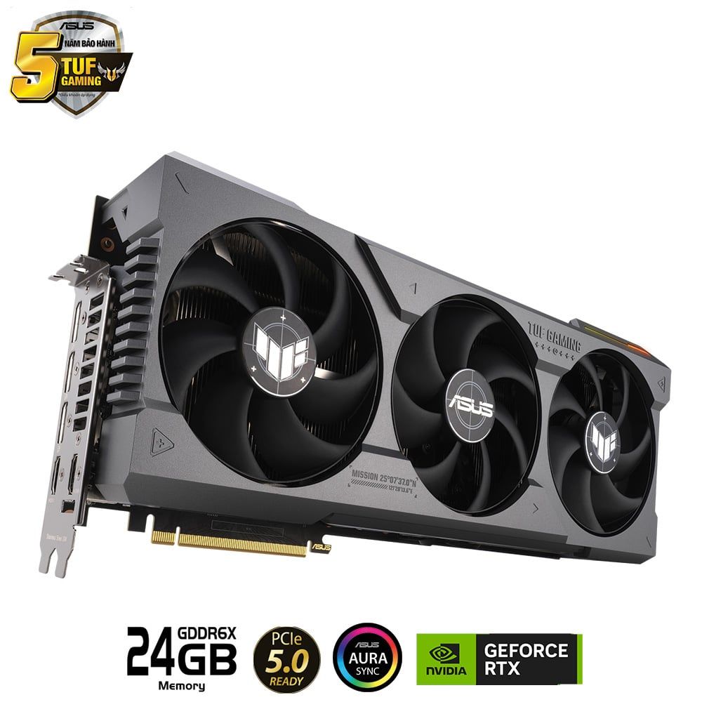 Card màn hình ASUS TUF RTX 4090 24G GAMING PCIe 5.0 24GB GDDR6X Aura Sync