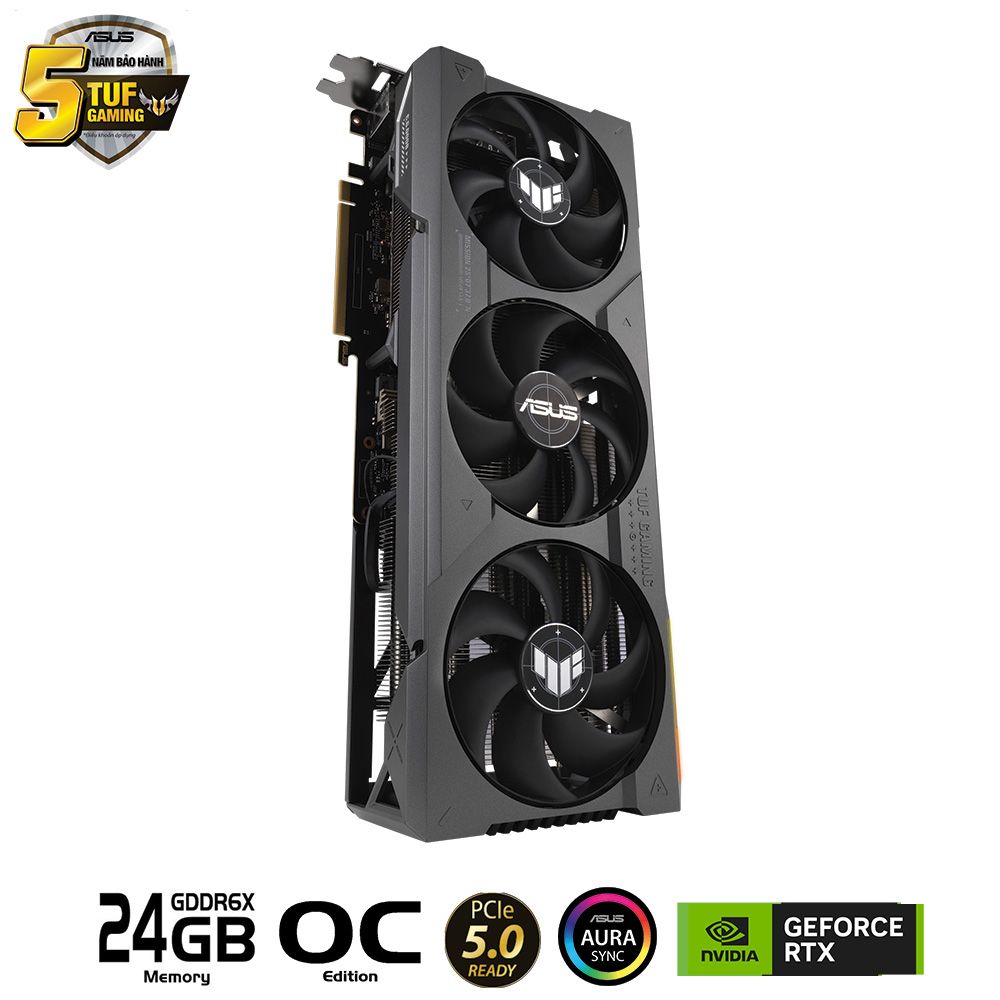 Card màn hình ASUS TUF RTX 4090 O24G GAMING PCIe 5.0 24GB GDDR6X Aura Sync