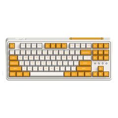 Bàn phím cơ FL-Esports CMK87 Yellow & White 3 Mode (K-box Red )