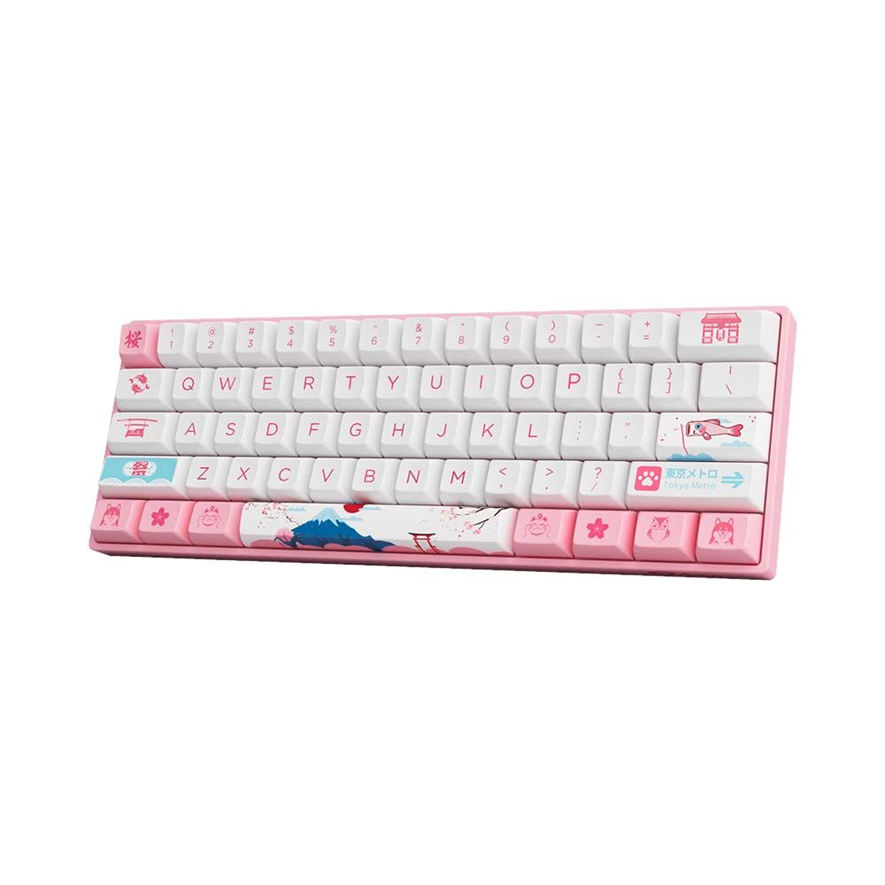 Bàn phím cơ không dây AKKO 3068B Plus World Tour Tokyo R2 ( AKKO CS Switch - Jelly Pink )