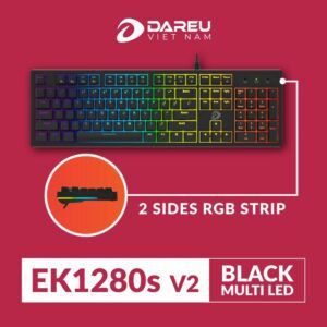 Bàn phím cơ Gaming DAREU EK1280s v2 104KEY -Blue Switch