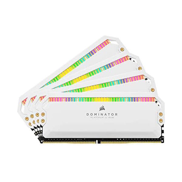 Ram PC Corsair Dominator Platinum White RGB 32GB 3200Mhz DDR4 (2x16GB) CMT32GX4M2E3200C16W