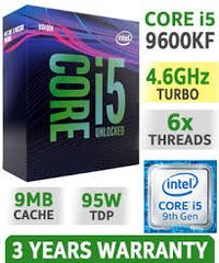 Intel Core I5 9600Kf (3.7-4.6Ghz, 6C/6T, 9Mb, 95W, Lga1151V2)