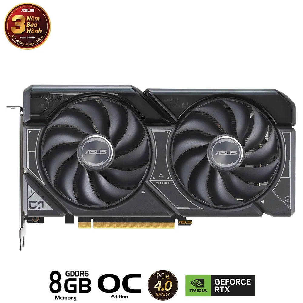 Card Màn Hình ASUS Dual GeForce RTX 4060 Evo OC Edition 8GB (DUAL-RTX4060-O8G)