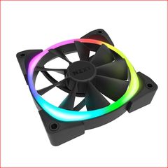 NZXT F140 RGB Twin Pack Fan – Black, 2 x 140mm RGB Fans & Controller