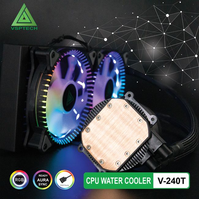 TẢN NHIỆT NƯỚC VSP V-240TXTREME GAMING Sync LED RGB