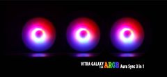 Fan Case Vitra Galaxy 3 in 1 A-RGB Aura Sync  Black ( 3 Fan Pack / Kèm điều khiển)