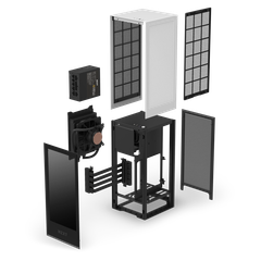 Vỏ case NZXT H1 V2 (Mini Tower/Màu Trắng Đen)