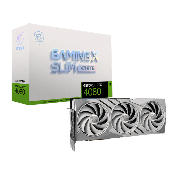MSI GeForce RTX 4080 16GB GAMING X SLIM WHITE GDDR6X 256-bit