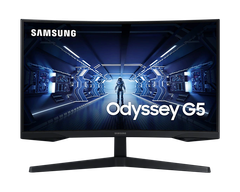 Màn hình LCD 27'' Samsung Odyssey G5 LC27G55TQBEXXV WQHD 2K 144Hz 1ms HDR10 Freesync Cong Chính Hãng