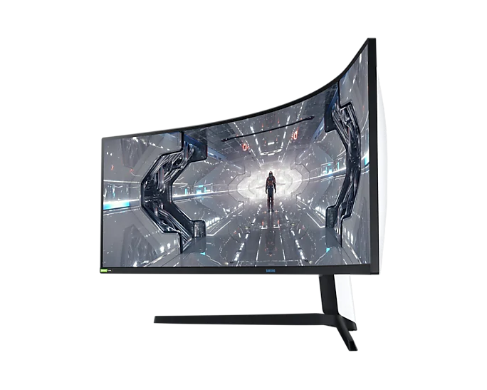 Màn hình LCD 49'' Samsung Odyssey G9 LC49G95TSSEXXV DualQHD 240Hz G-Sync Cong Chính Hãng