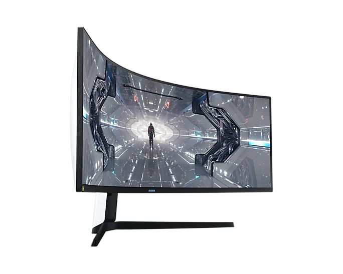 Màn hình LCD 49'' Samsung Odyssey G9 LC49G95TSSEXXV DualQHD 240Hz G-Sync Cong Chính Hãng