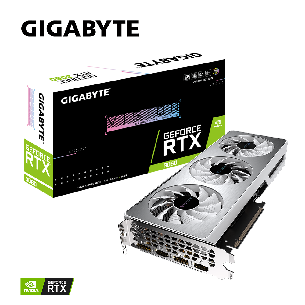 GIGABYTE GeForce RTX 3060 VISION OC 12G (rev 2.0)