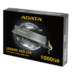 Ổ cứng SSD Adata Legend 850 LITE PCIe Gen4 x4 M.2 2280 1TB (ALEG-850L-1000GCS)
