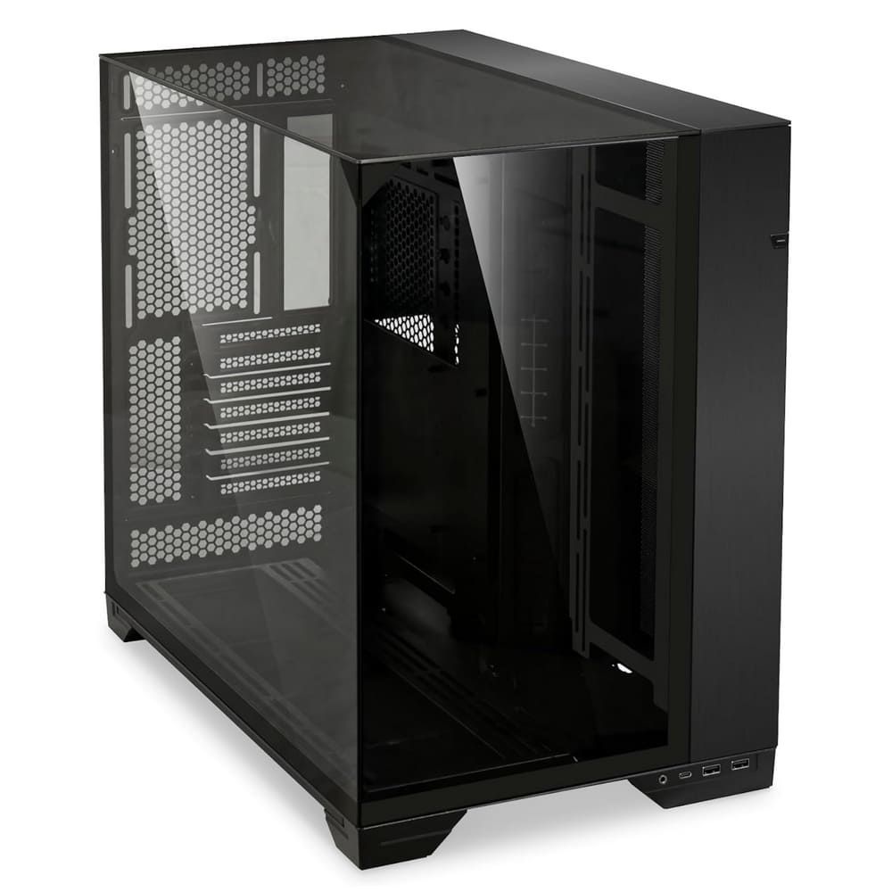 Case Lian Li O11 Vision Black Case – Aluminum, Steel, Tempered Glass ATX Mid Tower