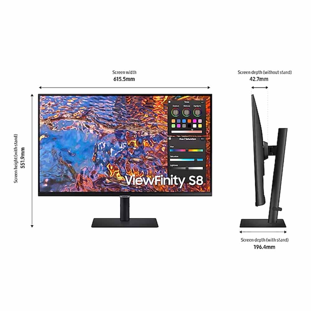 Màn hình đồ hoạ Samsung ViewFinity S8 LS27B800PXEXXV 27″ 4K IPS 60Hz (HDMI ,DisplayPort, Type-C 90w)