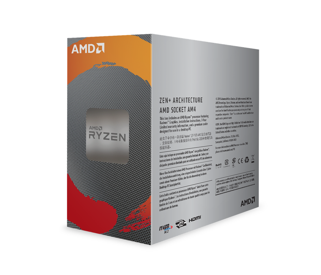 AMD Ryzen 3 3200G /6MB /3.6GHz /4 nhân 4 luồng