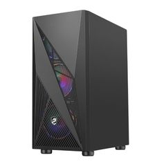 Case Vitra Poseidon R12 Black (Mid Tower/Màu Đen/Kèm Sẵn 3 Fan)