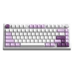 Bàn phím FL-Esports GP75 CPM White Body Taro Purple RGB K-box (Red/Brown)