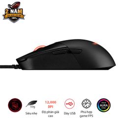 Chuột máy tính có dây Asus ROG Strix Impact III USB/RGB/ĐEN (90MP0300-BMUA00)