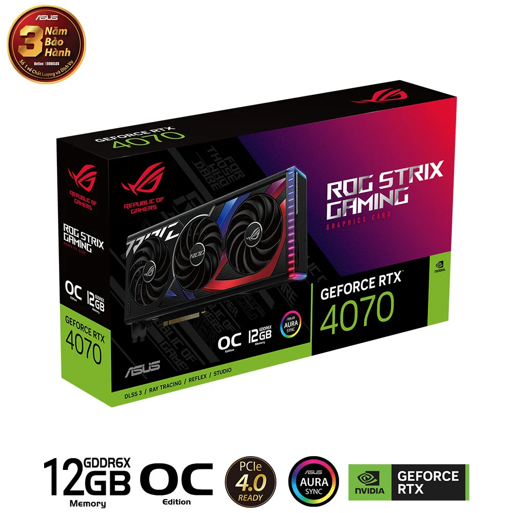 ASUS ROG Strix GeForce RTX 4070 OC Edition 12G GDDR6X