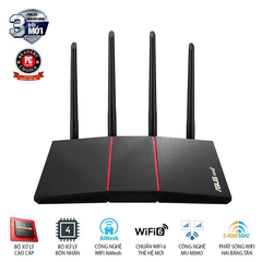 Bộ định tuyến WiFi 6 Asus RT-AX55 Chuẩn AX1800