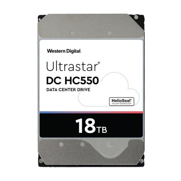 Ổ cứng HDD WD Ultrastar HC550 18TB 3.5 inch SATA Ultra 512E SE HE14 512MB Cache 7200RPM WUH721816ALE6L4