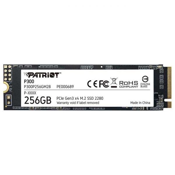 SSD 256G Patriot P300 M.2 NVMe PCIe Gen3x4