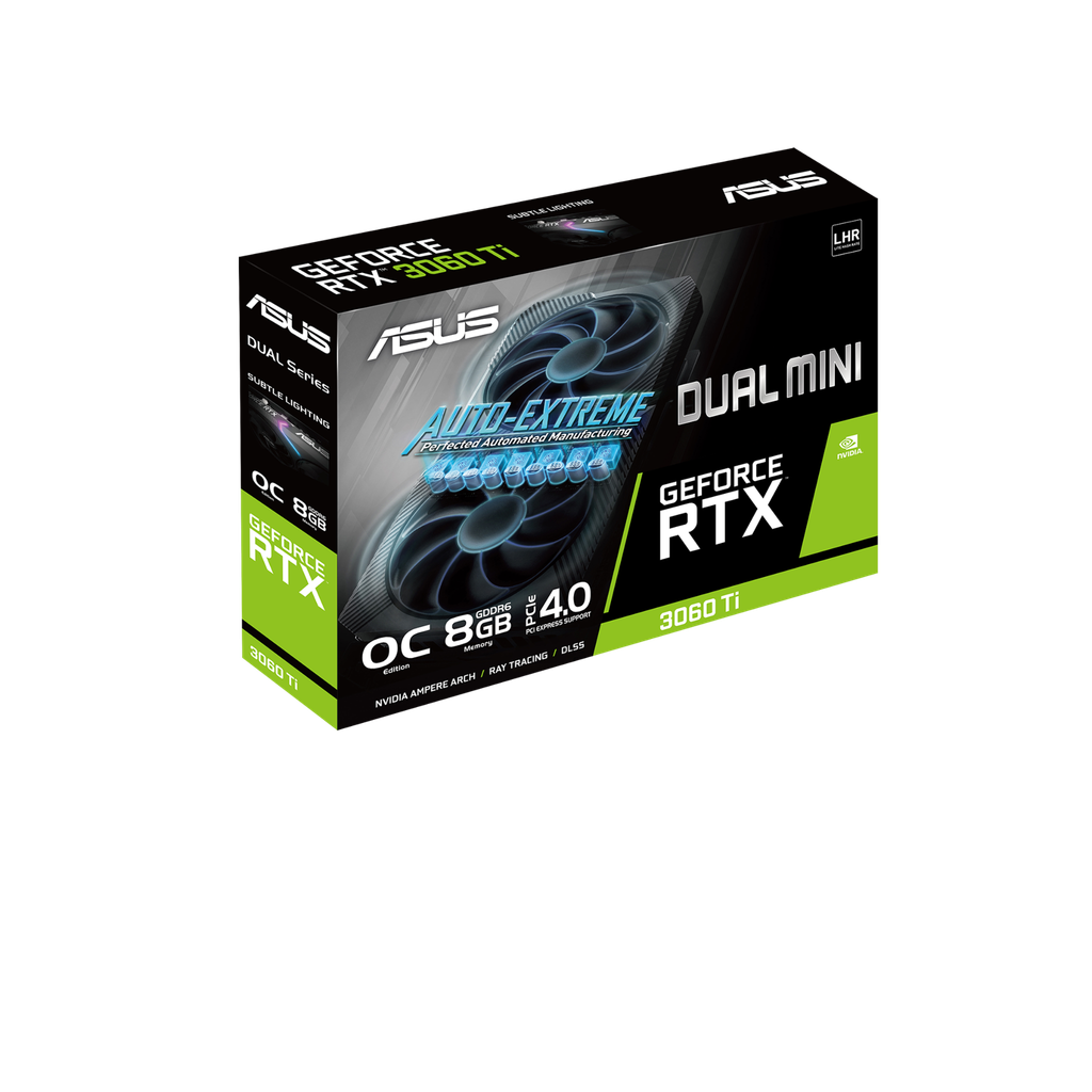 ASUS DUAL GeForce RTX 3060 Ti V2 MINI OC Edition 8GB GDDR6