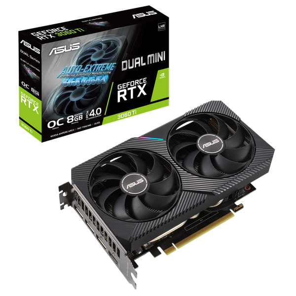 ASUS DUAL GeForce RTX 3060 Ti V2 MINI OC Edition 8GB GDDR6