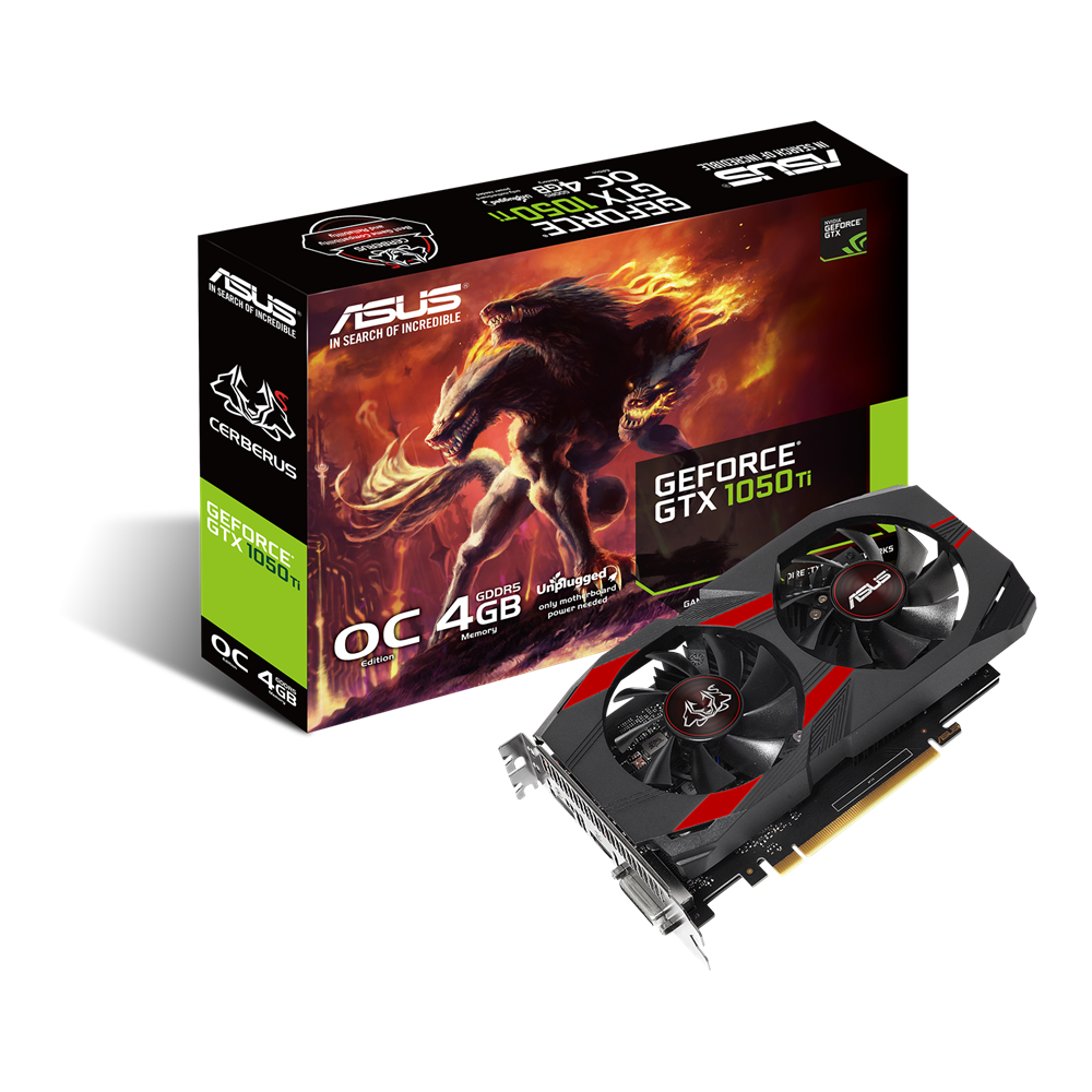 ASUS Cerberus GeForce GTX 1050 Ti OC 4GB