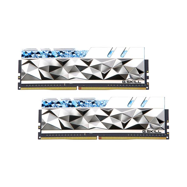 Ram PC G.SKILL Trident Z Royal Elite Silver RGB 16GB 3600MHz DDR4 (8GBx2) F4-3600C16D-16GTESC