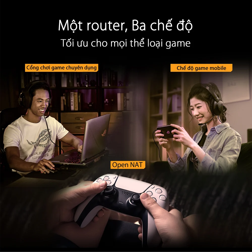 Bộ định tuyến WiFi 6 Asus TUF Gaming AX5400 chuẩn AX5400