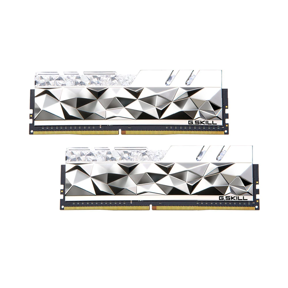 Ram PC G.SKILL Trident Z Royal Elite Silver RGB 32GB 4000MHz DDR4 (16GBx2) F4-4000C18D-32GTES