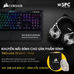 Bàn phím Corsair K95 RGB Platinum Gunmetal