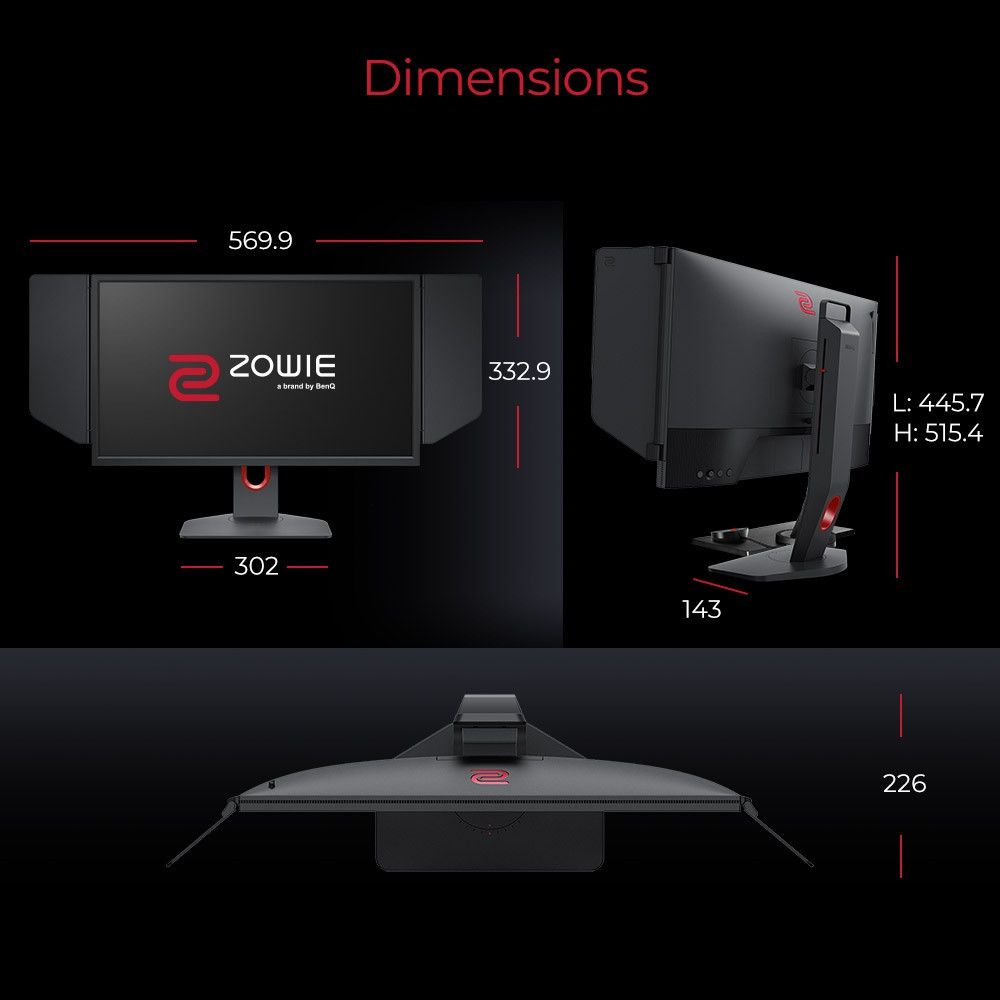 Màn hình BenQ ZOWIE XL2546K 240Hz DyAc+™ 24.5 inch 0.5ms chuyên Esports FPS (VALORANT, CSGO, PUBG)