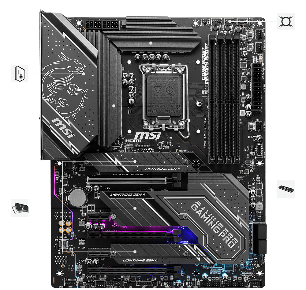 Mainboard MSI Z790 GAMING PRO WIFI