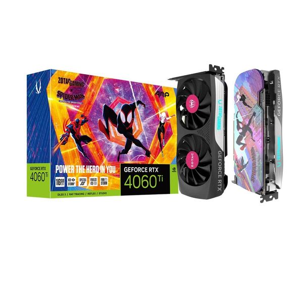 VGA  ZOTAC GAMING GEFORCE RTX 4060 Ti 16GB AMP SPIDER-MAN