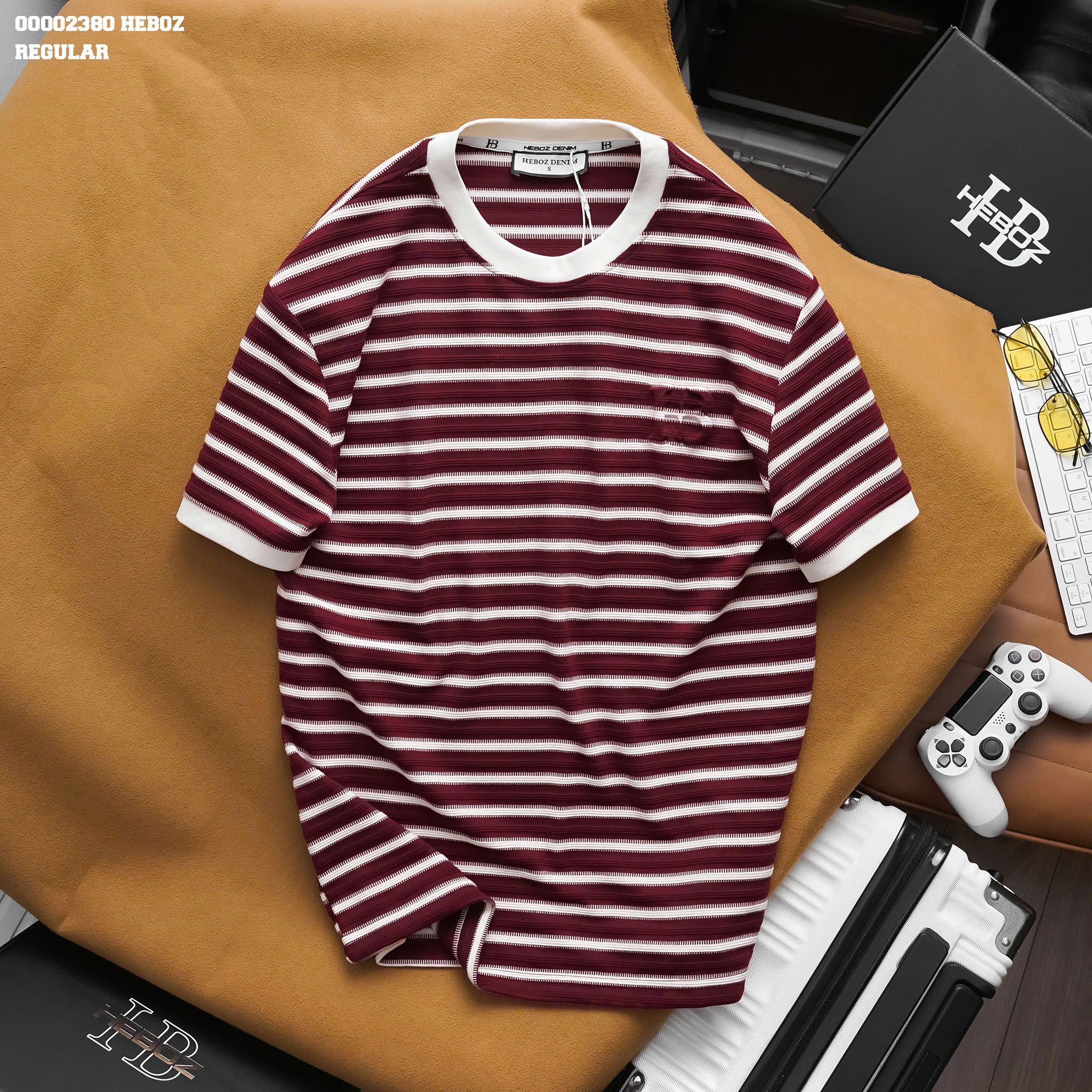 Áo thun sọc cotton Heboz 3M - 00002380