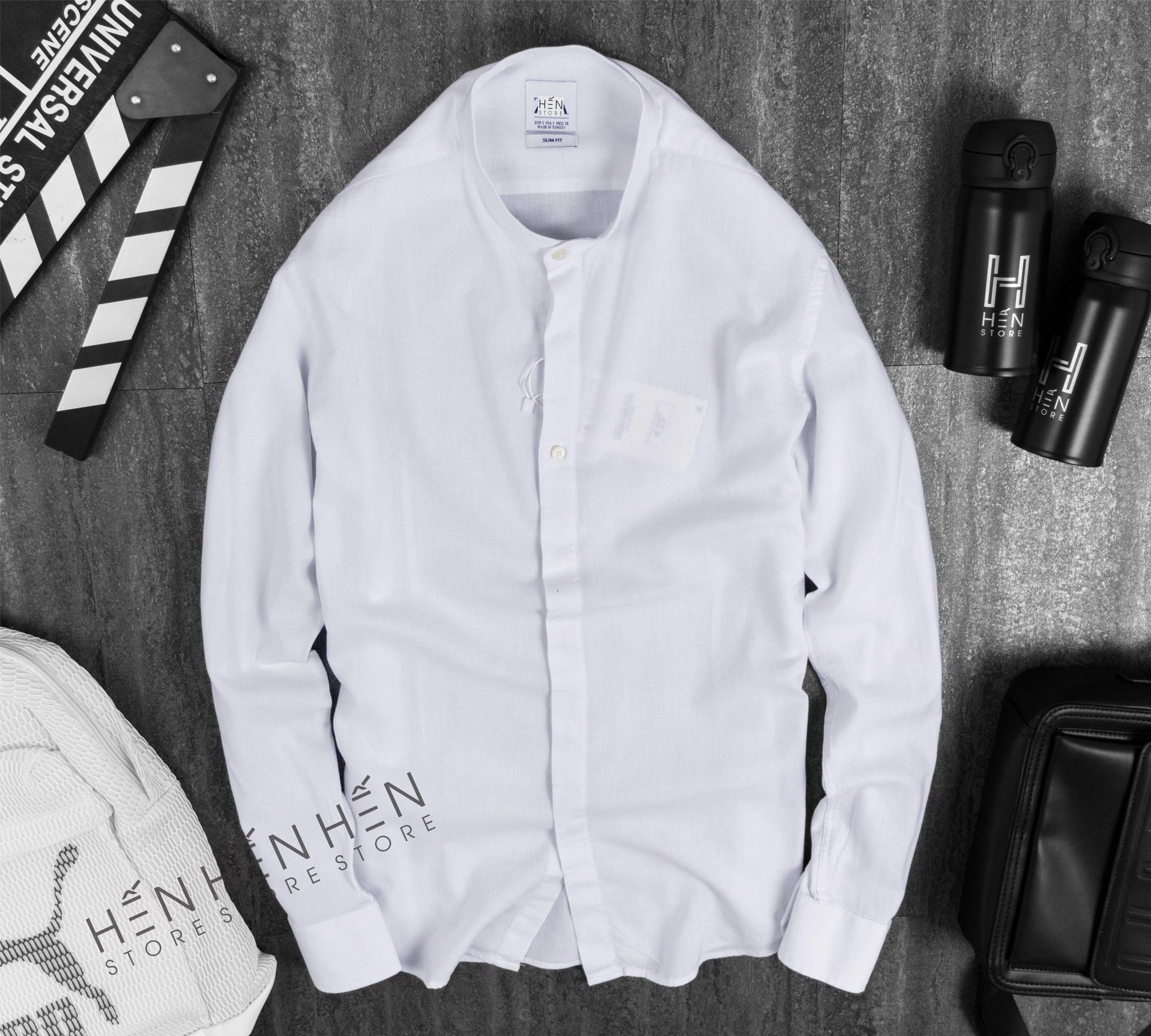 Áo Cổ Trụ Linen ZR 5M