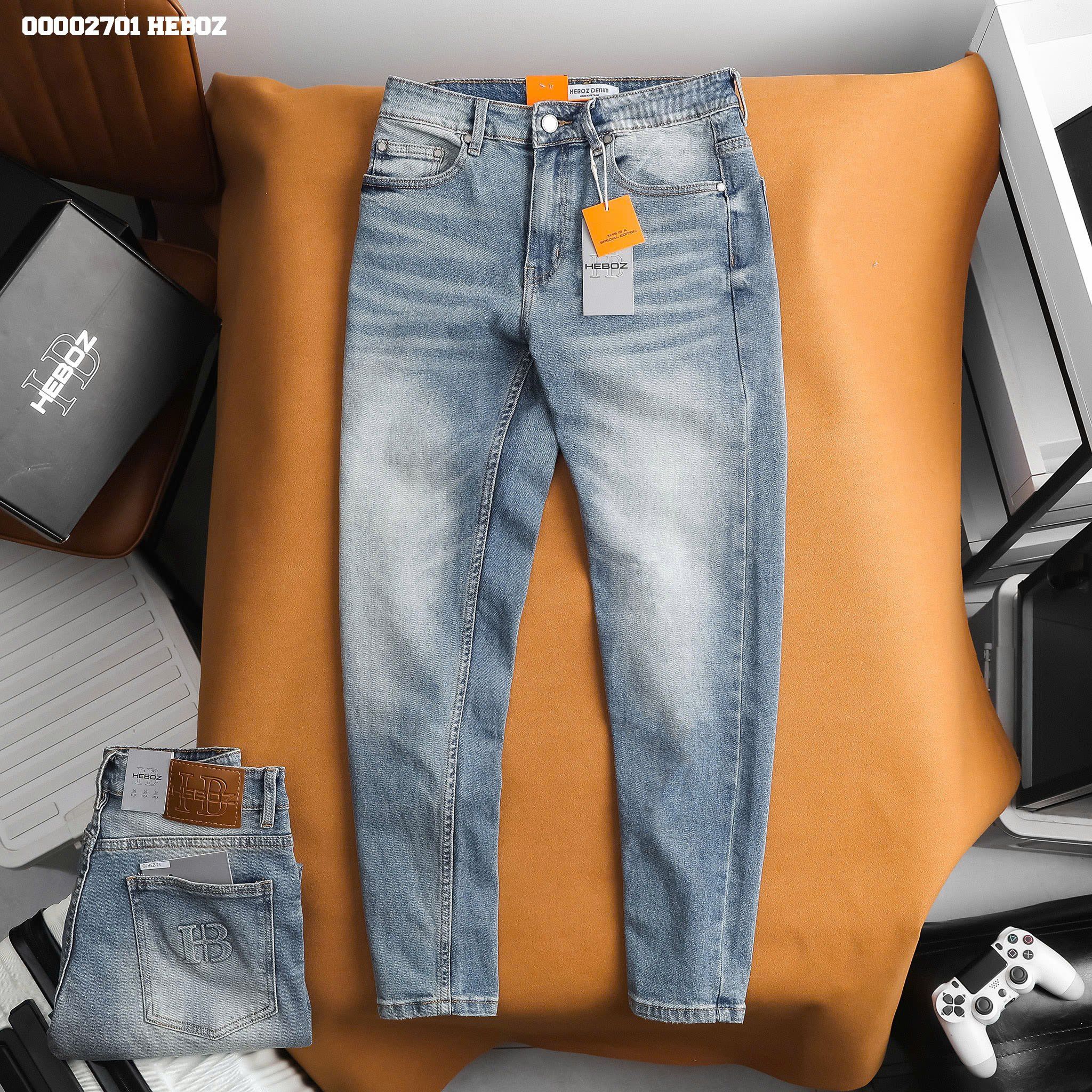 Quần jean nam Heboz dáng slim D024 - 00002701